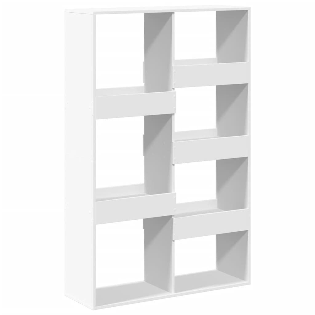 vidaXL Estantería de madera de ingeniería blanca 100x33x155,5 cm