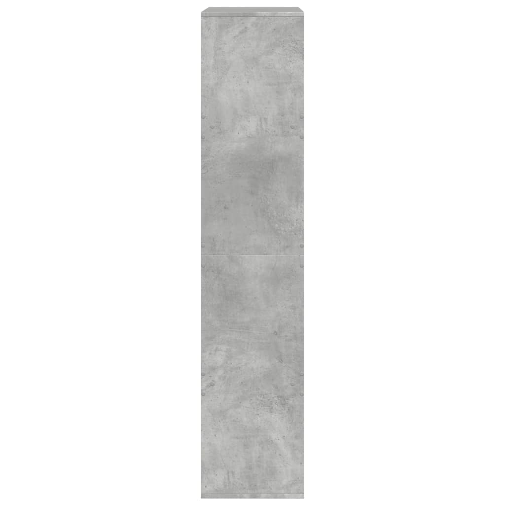 vidaXL Estantería de madera ingeniería gris hormigón 100x33x155,5 cm