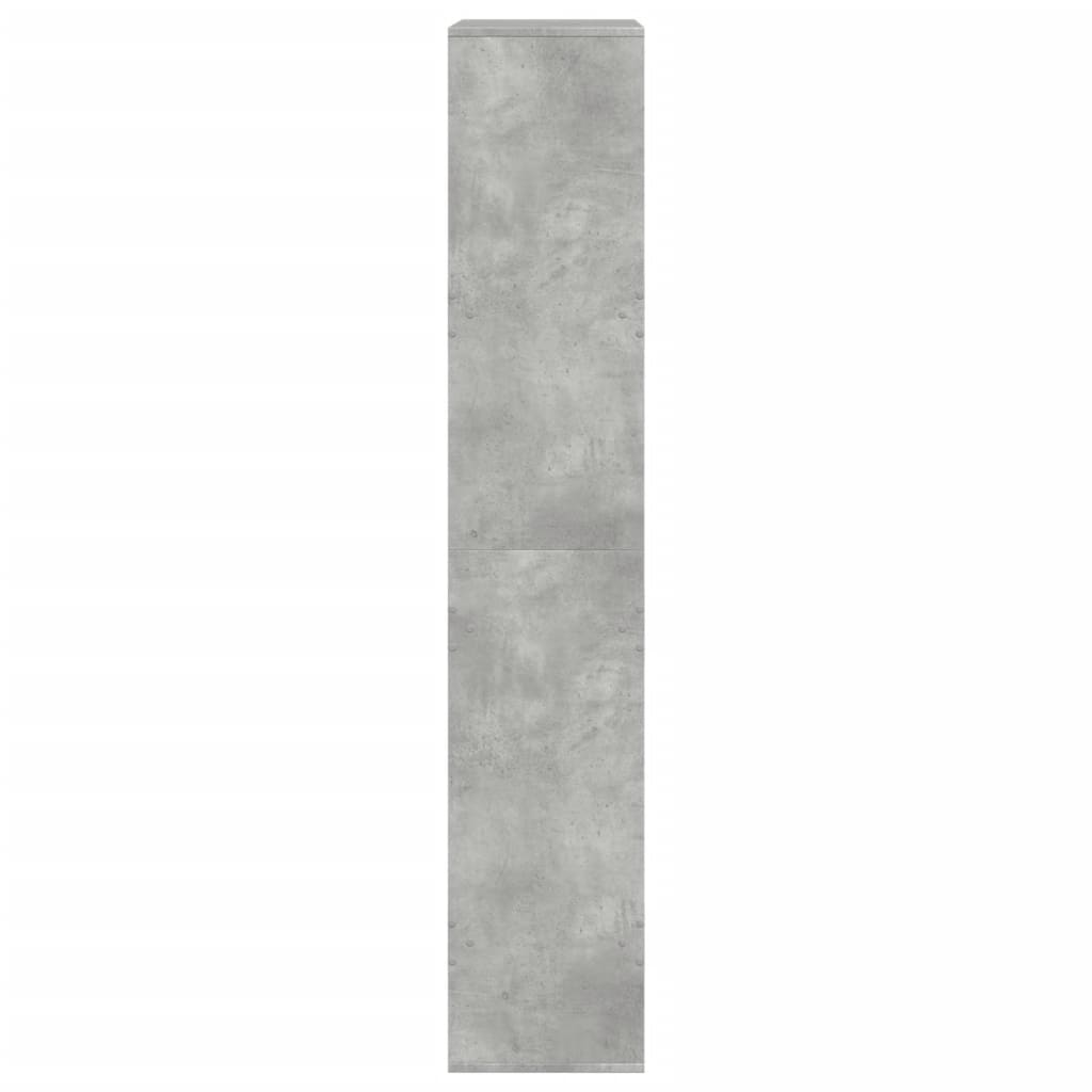 vidaXL Estantería madera de ingeniería gris hormigón 100x33x175 cm