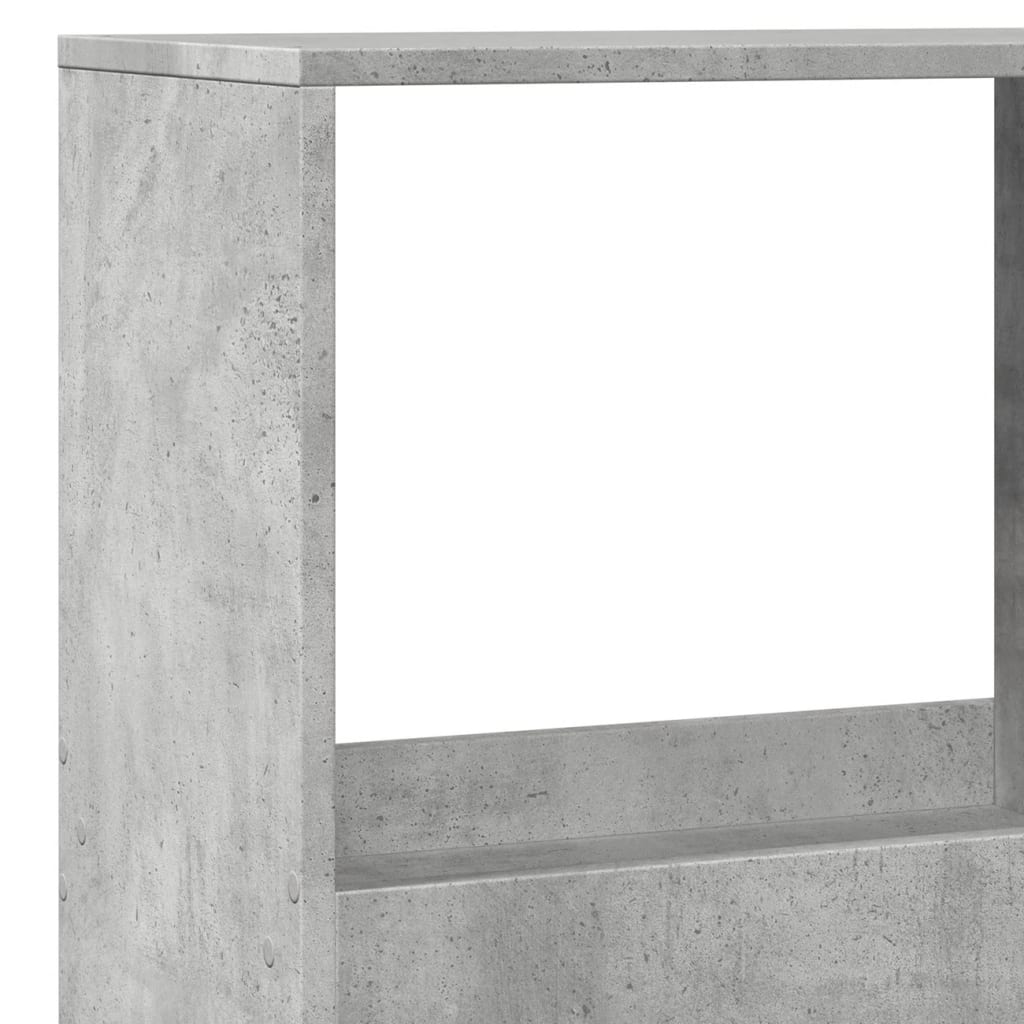 vidaXL Estantería madera de ingeniería gris hormigón 100x33x175 cm