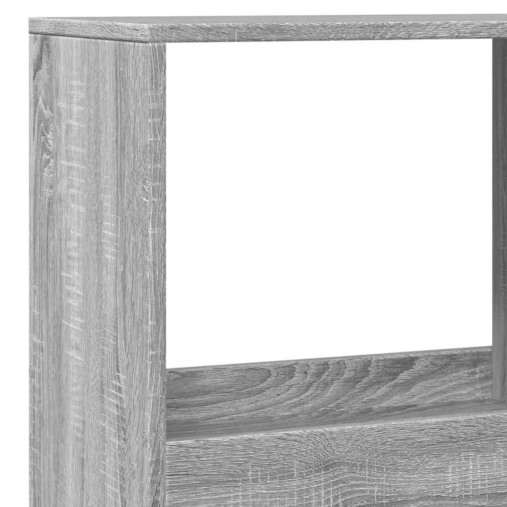 vidaXL Estantería madera de ingeniería gris Sonoma 100x33x175 cm