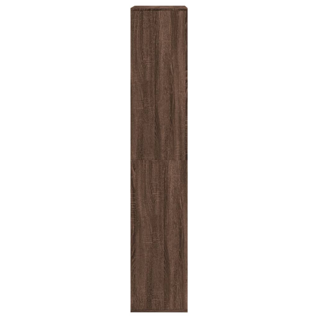 vidaXL Estantería de madera de ingeniería marrón roble 100x33x175 cm