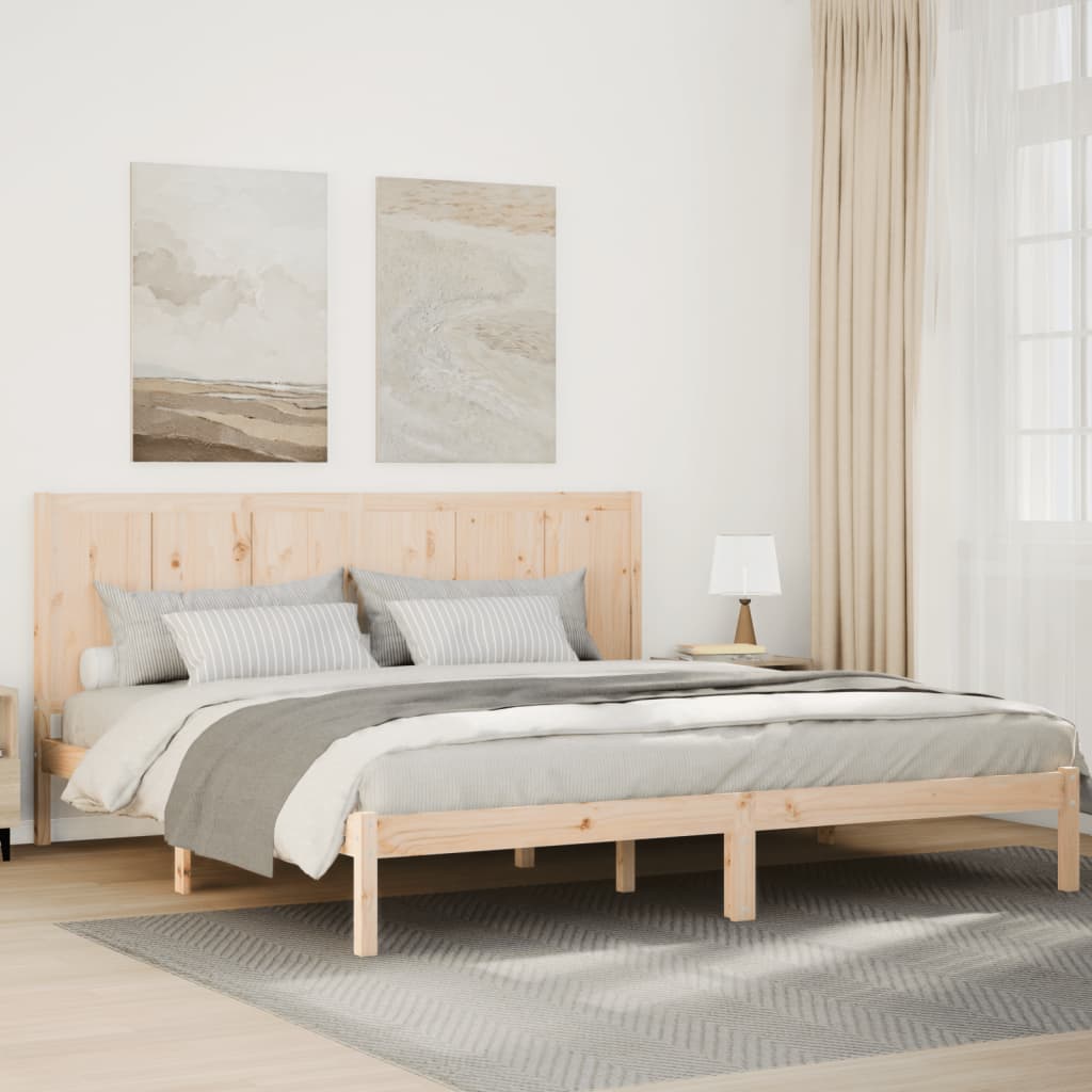 vidaXL Cama extralarga sin colchón madera maciza 180x220 cm