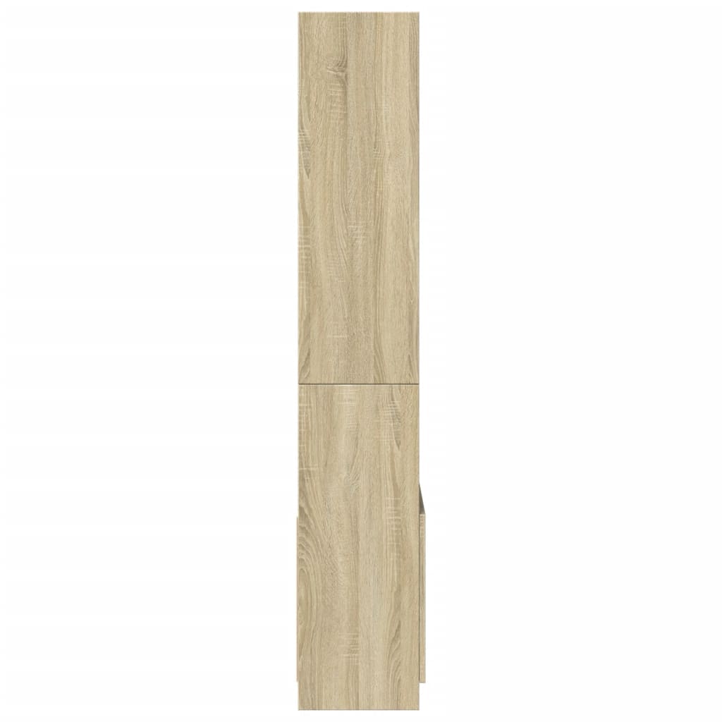 vidaXL Aparador alto madera de ingeniería roble Sonoma 63x33x180 cm