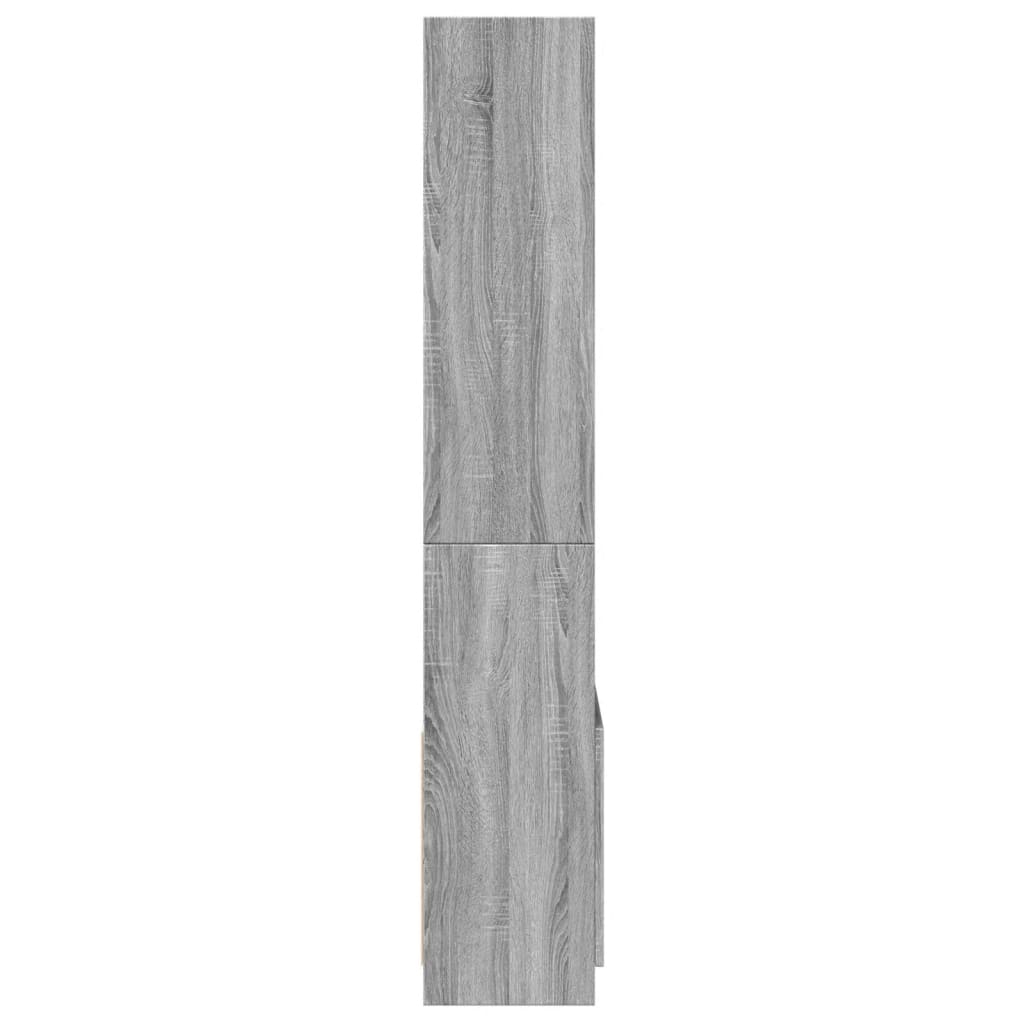 vidaXL Aparador alto madera de ingeniería gris Sonoma 63x33x180 cm