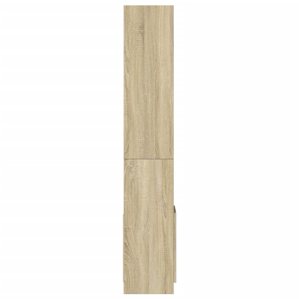 vidaXL Aparador alto madera de ingeniería roble Sonoma 92x33x180 cm