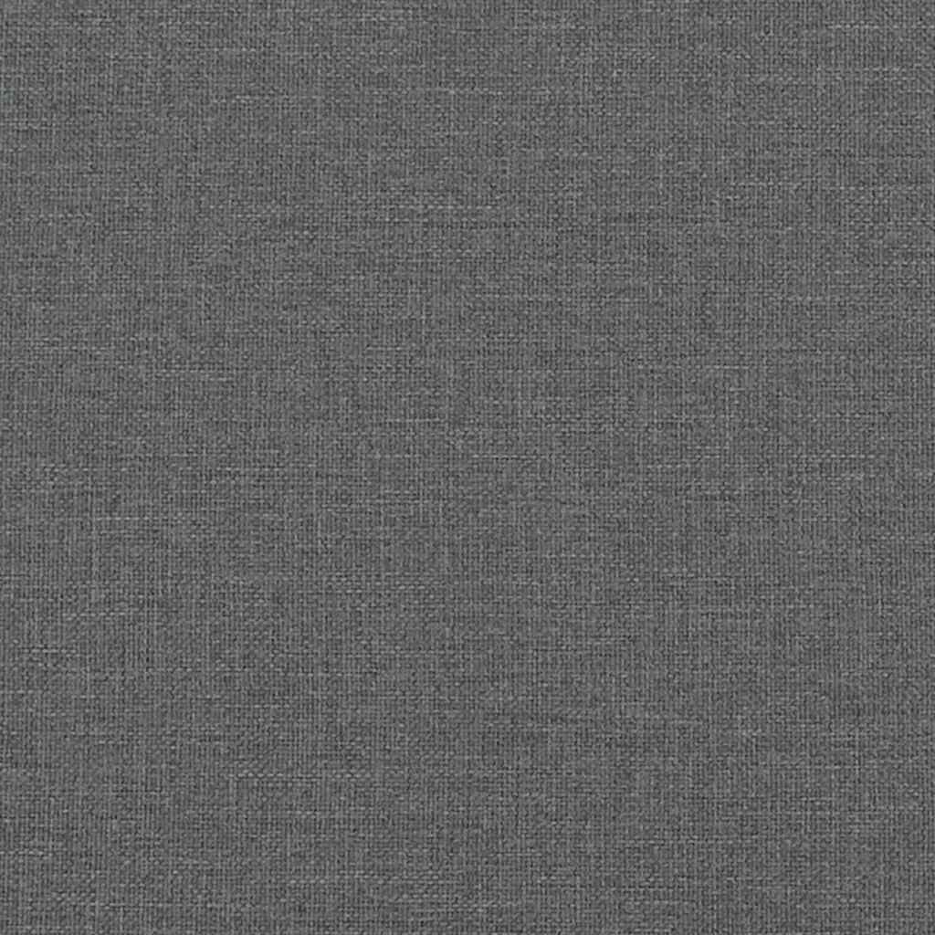 vidaXL Silla mecedora de tela gris oscuro 74x90x102 cm