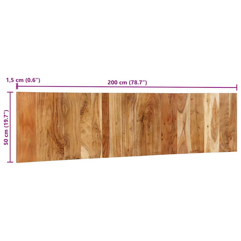 vidaXL Cabecero de cama 200 cm madera maciza acacia