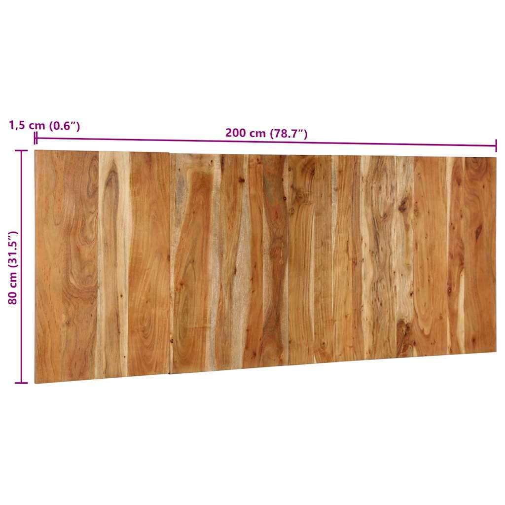 vidaXL Cabecero de cama 200 cm madera maciza acacia