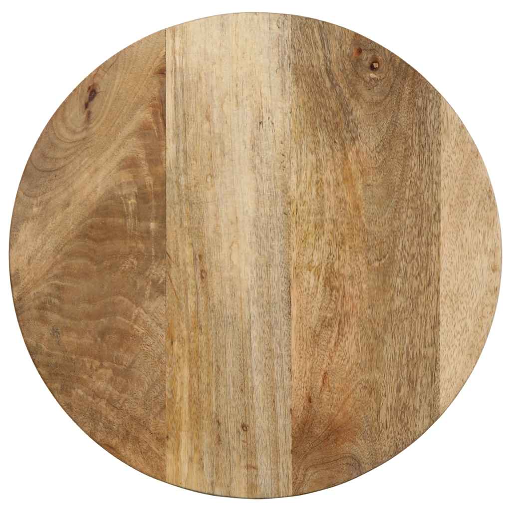 vidaXL Mesa auxiliar madera maciza de mango Ø40x40 cm