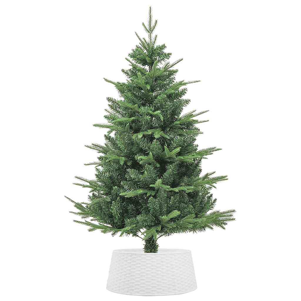 vidaXL Falda del árbol de Navidad plástico blanca Ø56x23 cm