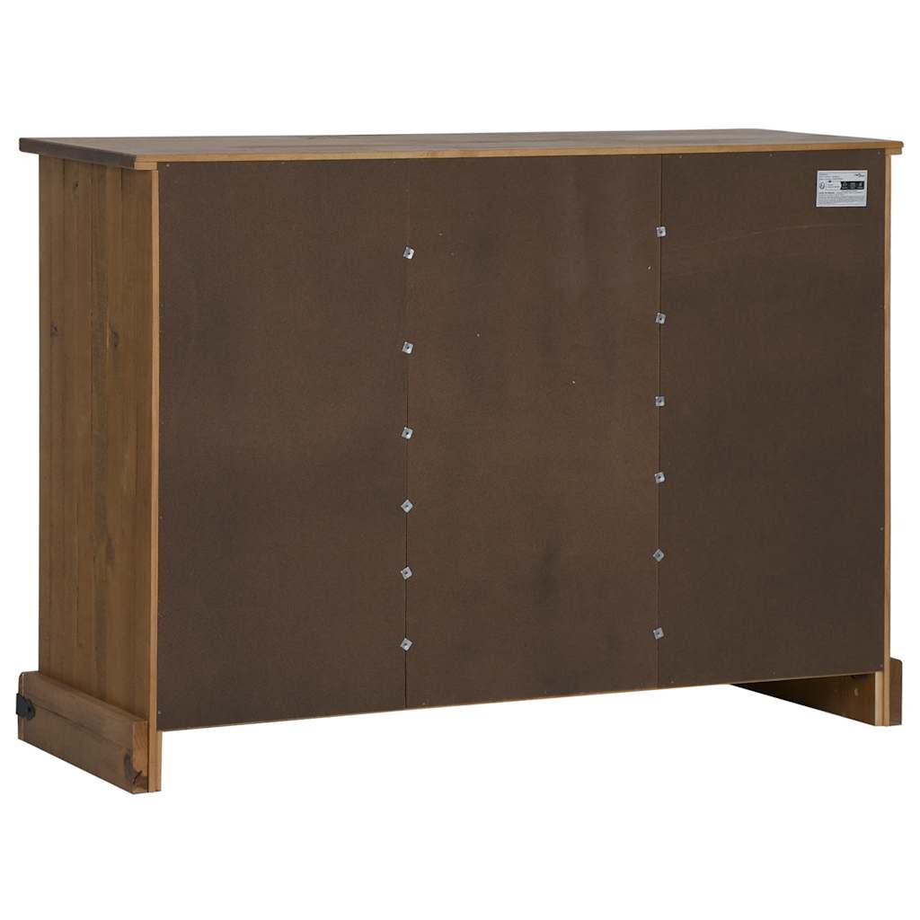 vidaXL Aparador HALDEN 2 puertas correderas 112x40x80 cm