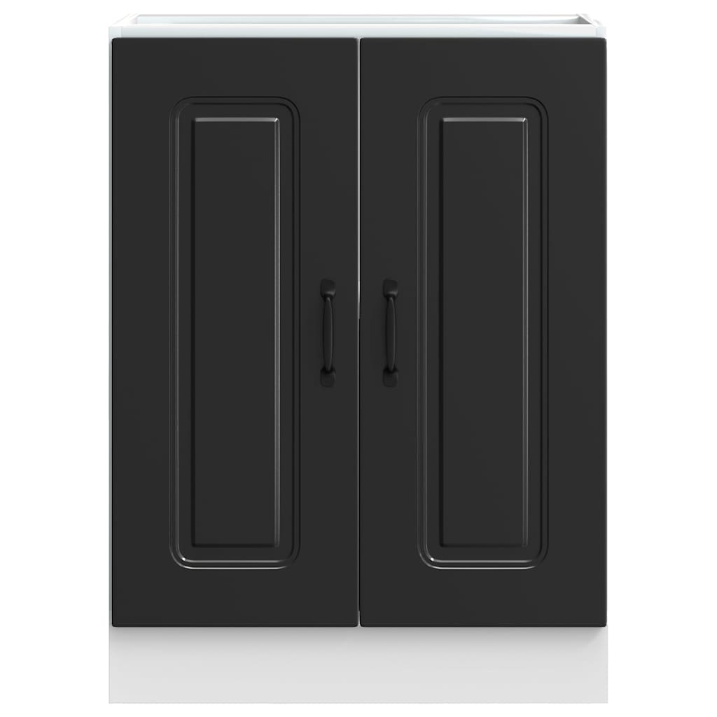 vidaXL Mueble bajo para fregadero Kalmar negro 60x46x81,5 cm