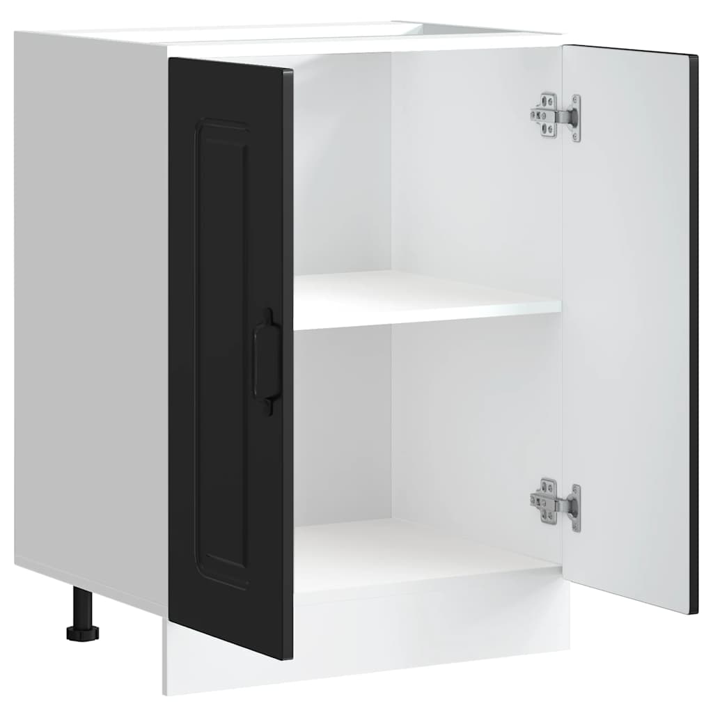 vidaXL Mueble bajo para fregadero Kalmar negro 60x46x81,5 cm