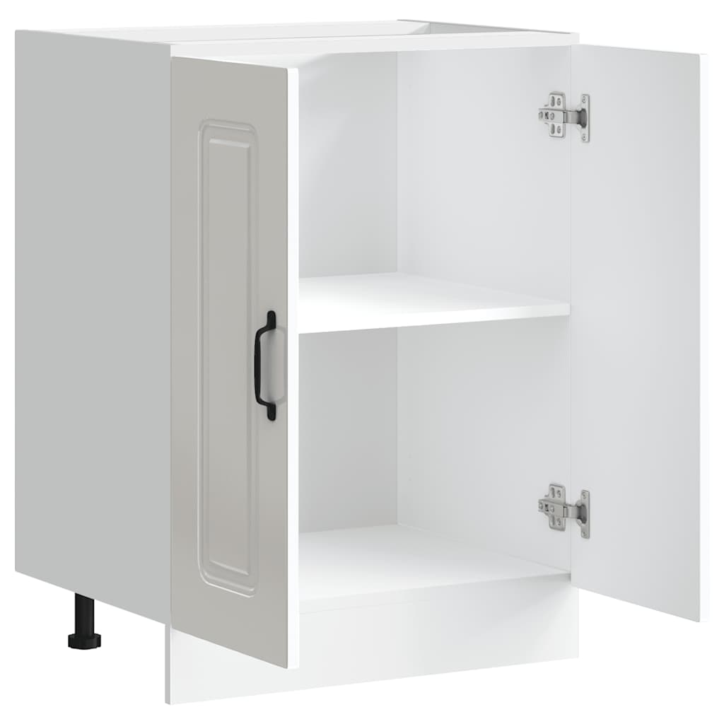 vidaXL Mueble bajo para fregadero Kalmar blanco brillo 60x46x81,5 cm