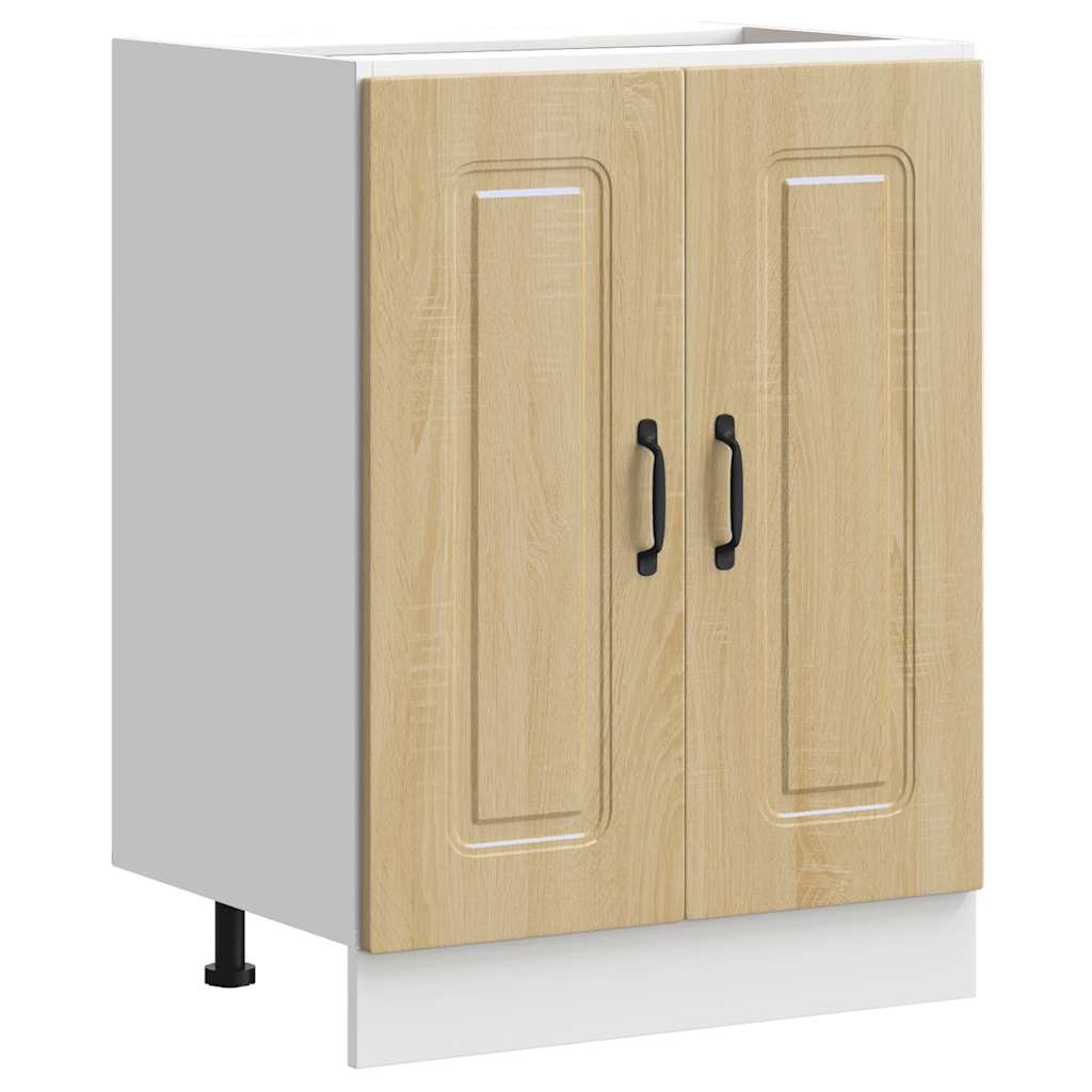 vidaXL Mueble bajo para fregadero Kalmar roble sonoma 60x46x81,5 cm