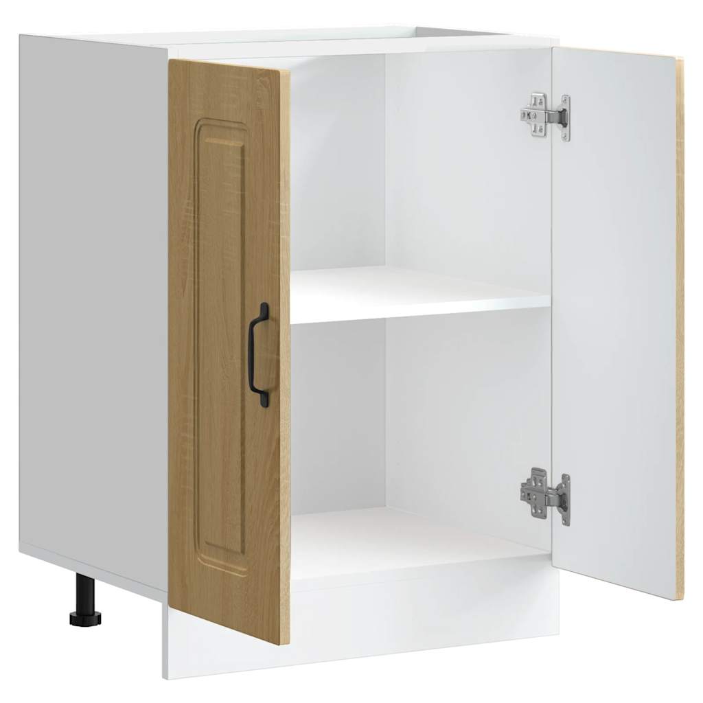 vidaXL Mueble bajo para fregadero Kalmar roble sonoma 60x46x81,5 cm