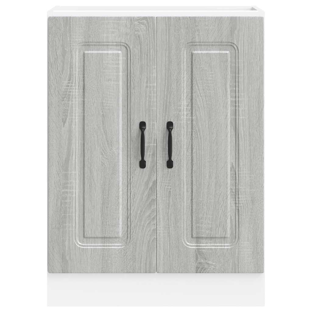 vidaXL Mueble bajo para fregadero Kalmar gris sonoma 60x46x81,5 cm