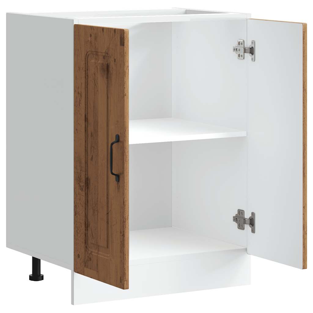 vidaXL Mueble bajo para fregadero Kalmar madera vieja 60x46x81,5 cm