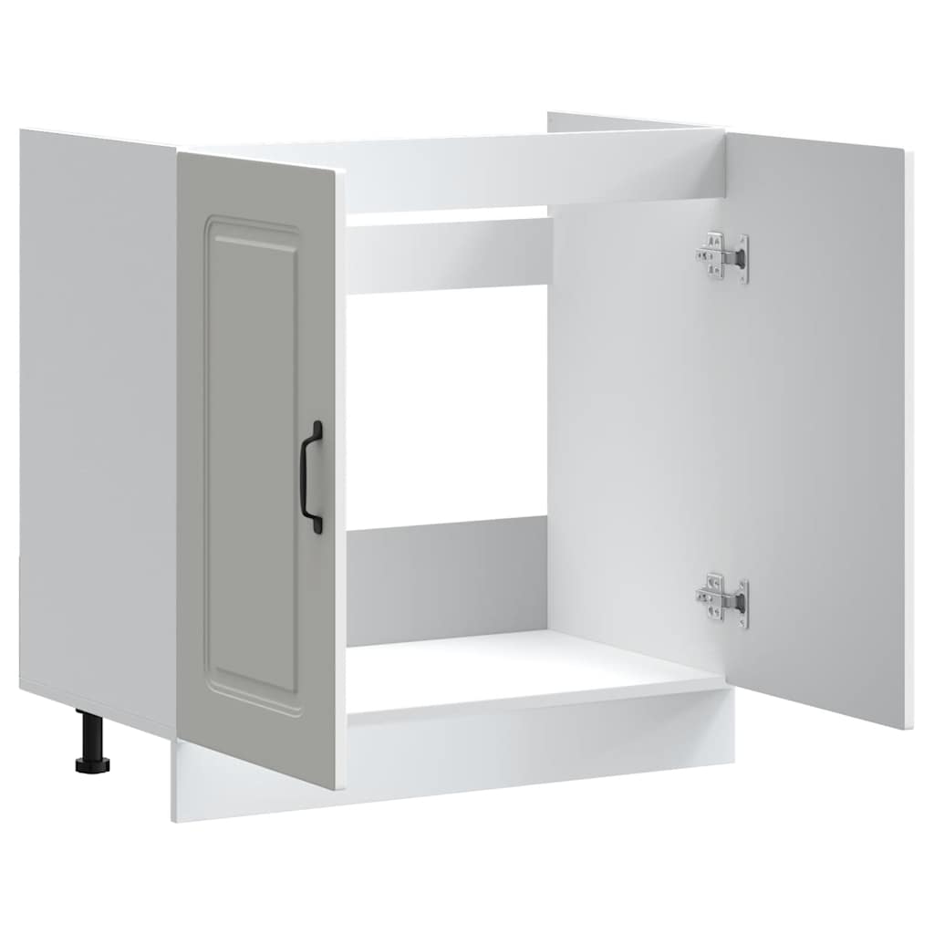 vidaXL Mueble bajo para fregadero Kalmar blanco 80x46x81,5 cm