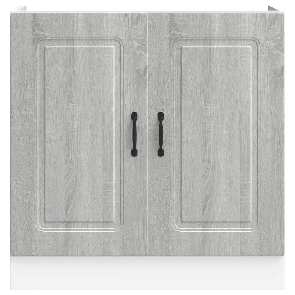 vidaXL Mueble bajo para fregadero Kalmar gris sonoma 80x46x81,5 cm