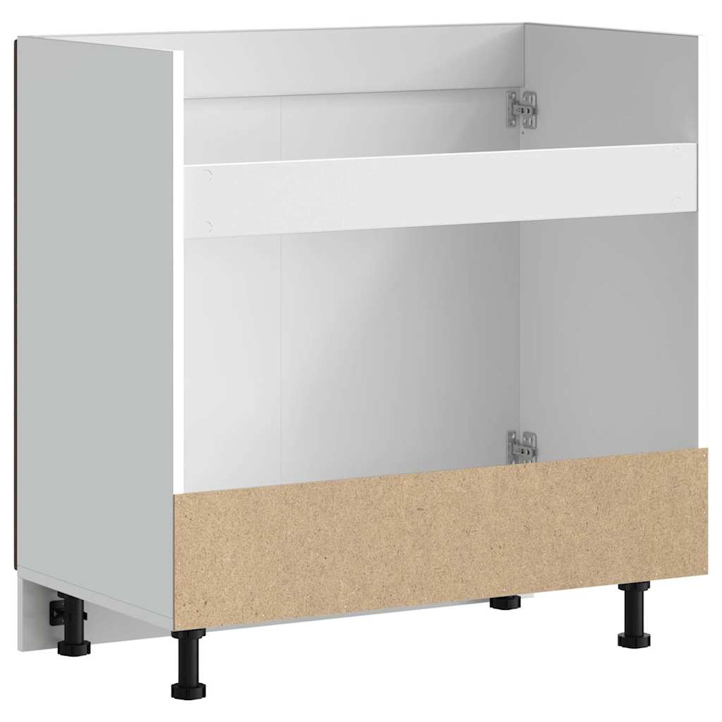 vidaXL Mueble bajo para fregadero Kalmar roble marrón 80x46x81,5 cm