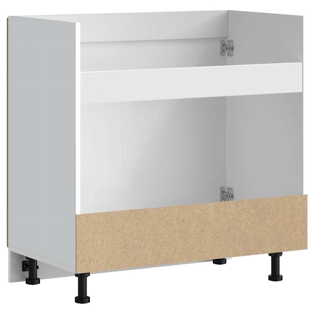 vidaXL Mueble bajo para fregadero Kalmar roble artesanal 80x46x81,5 cm