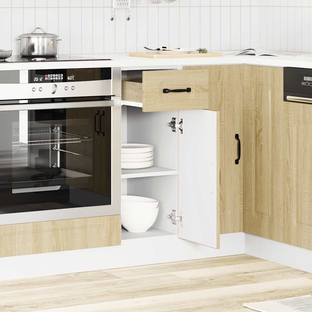 vidaXL Mueble bajo de cocina Kalmar madera ingeniería de roble sonoma