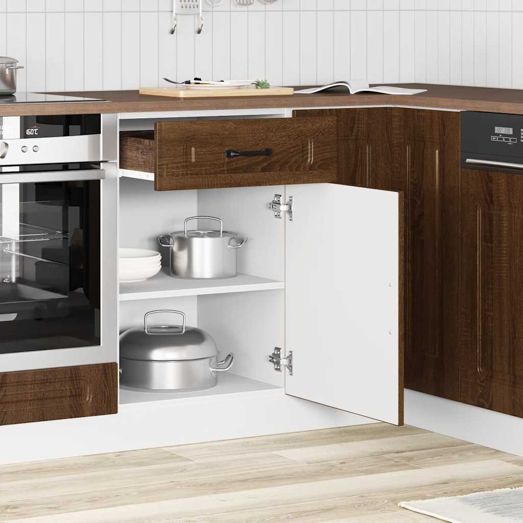 vidaXL Mueble bajo de cocina Kalmar madera de ingeniería roble marrón