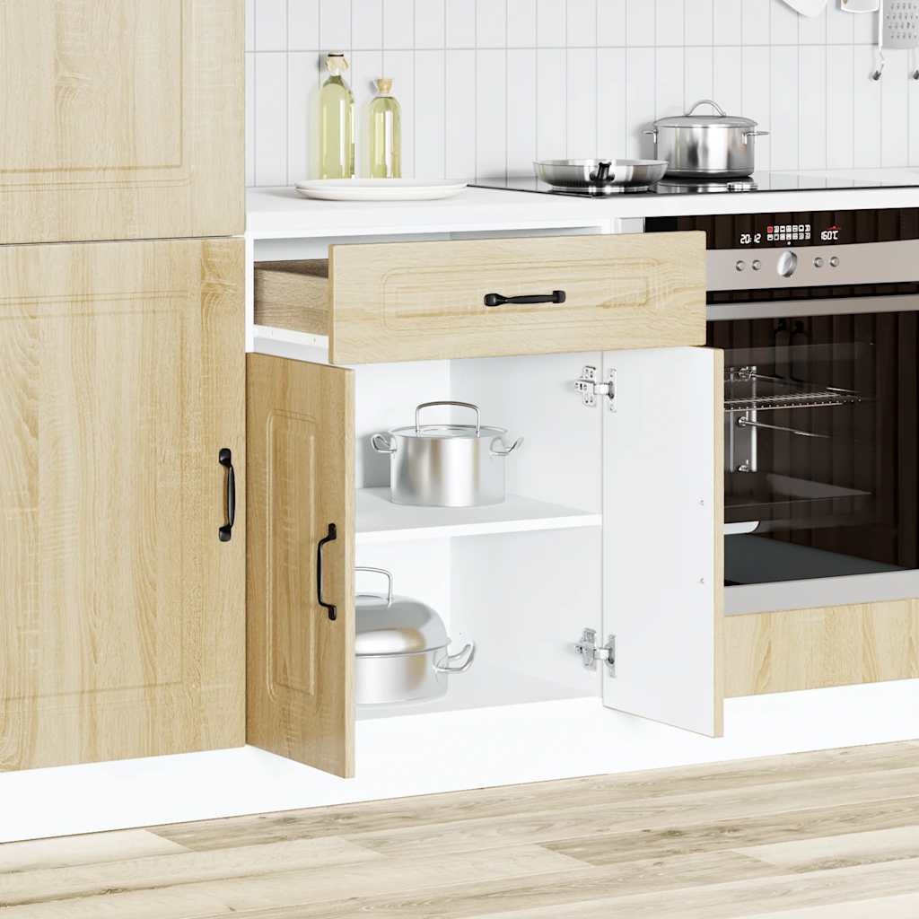 vidaXL Mueble bajo de cocina Kalmar madera ingeniería de roble sonoma