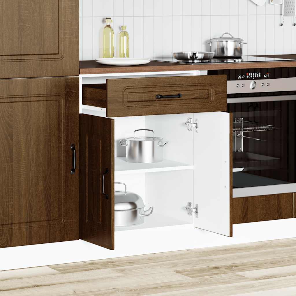 vidaXL Mueble bajo de cocina Kalmar madera ingeniería de roble marrón