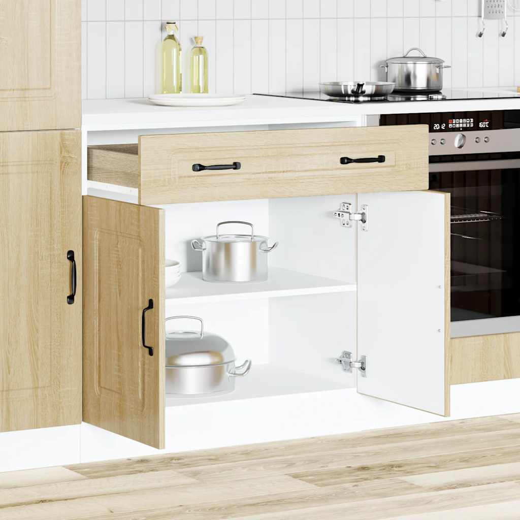 vidaXL Mueble bajo de cocina Kalmar madera ingeniería de roble sonoma