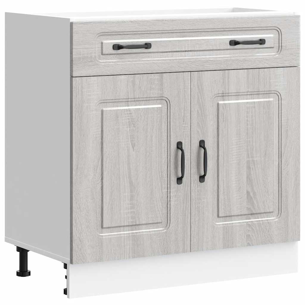 vidaXL Mueble bajo de cocina Kalmar gris sonoma madera de ingeniería