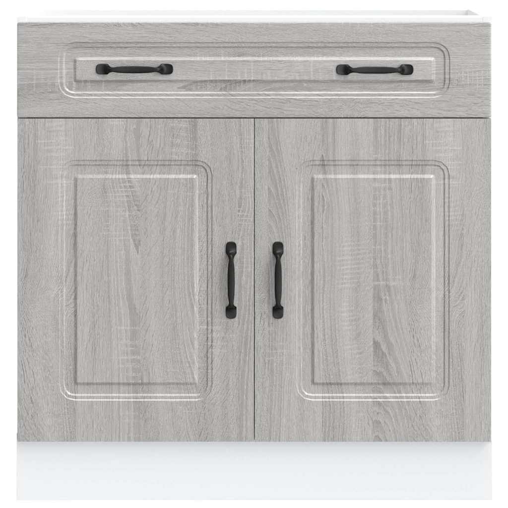 vidaXL Mueble bajo de cocina Kalmar gris sonoma madera de ingeniería