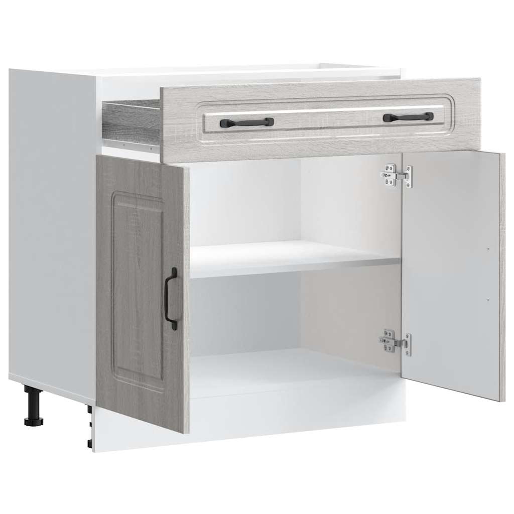 vidaXL Mueble bajo de cocina Kalmar gris sonoma madera de ingeniería