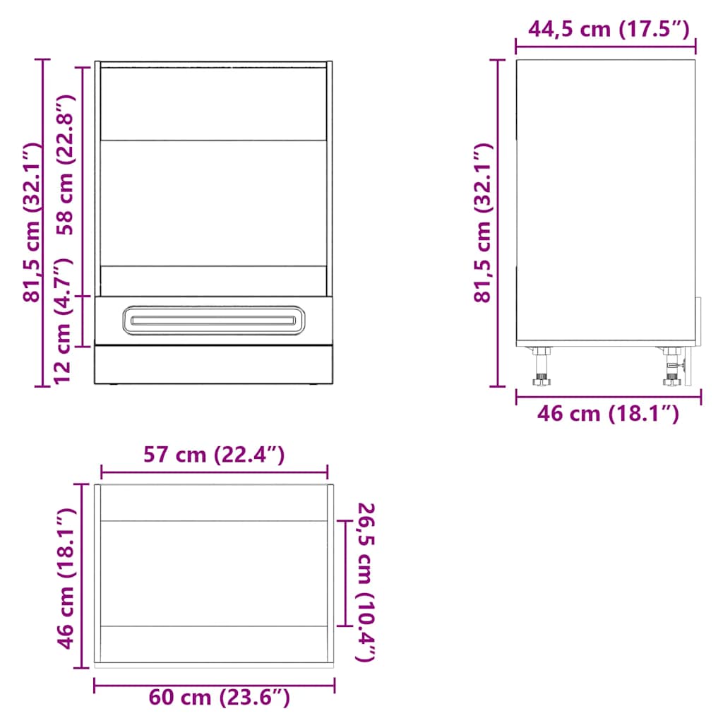 vidaXL Mueble de horno Kalmar blanco madera reconstituida