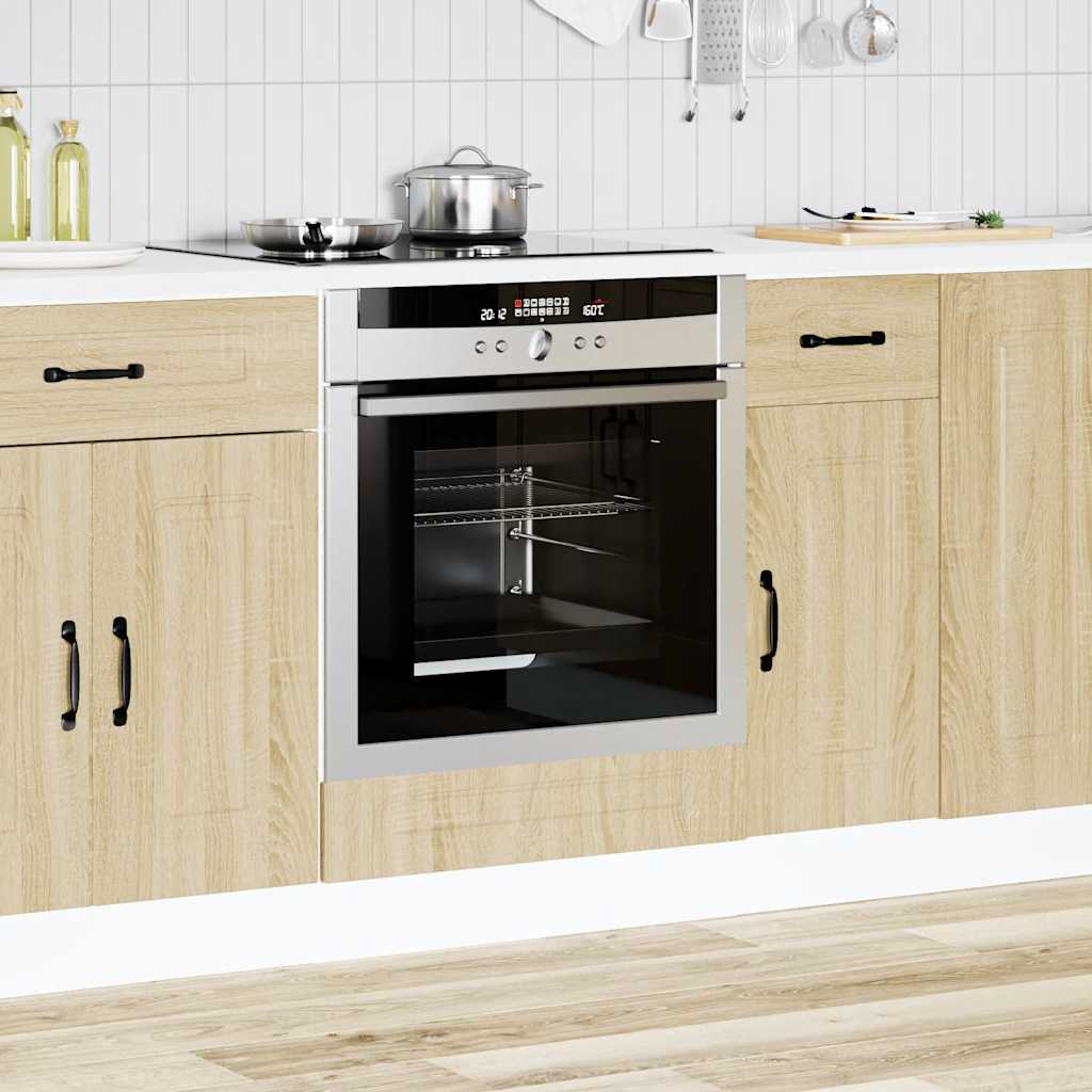 vidaXL Mueble de horno Kalmar roble sonoma madera reconstituida