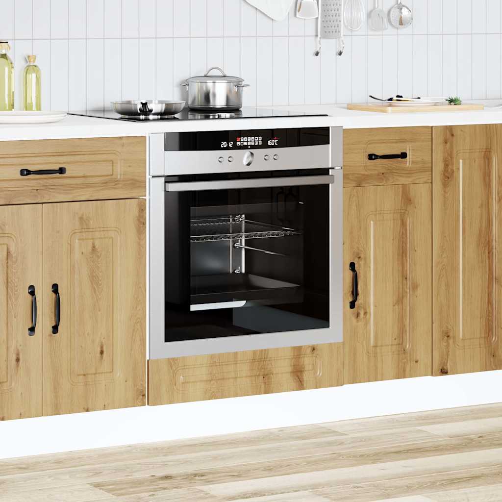 vidaXL Mueble de horno Kalmar roble artesanal madera reconstituida