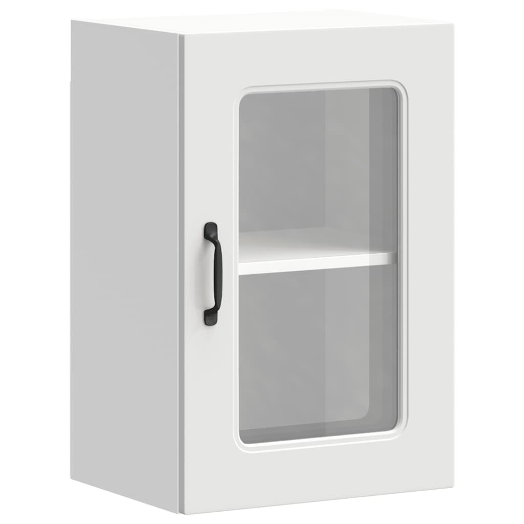 vidaXL Armario pared cocina puerta de cristal Kalmar blanca