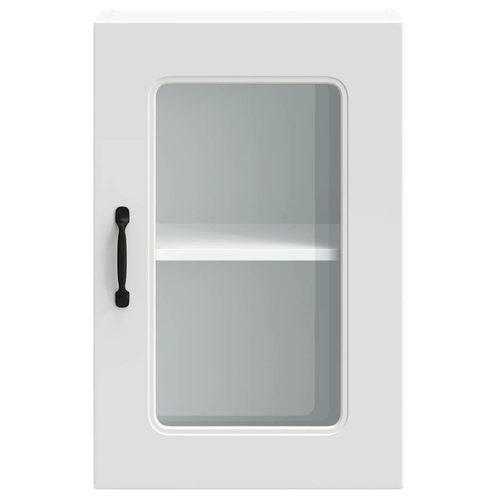 vidaXL Armario pared cocina puerta de cristal Kalmar blanca