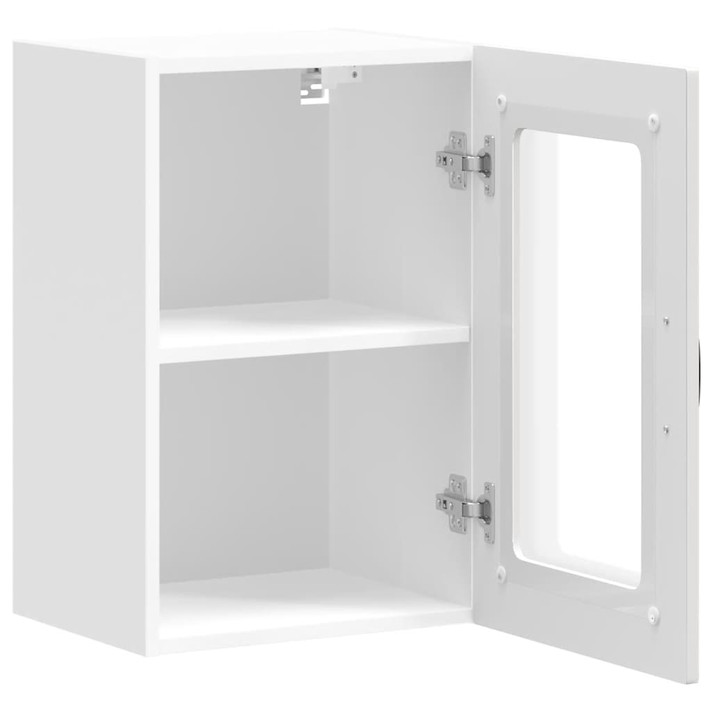 vidaXL Armario pared cocina puerta de cristal Kalmar blanca