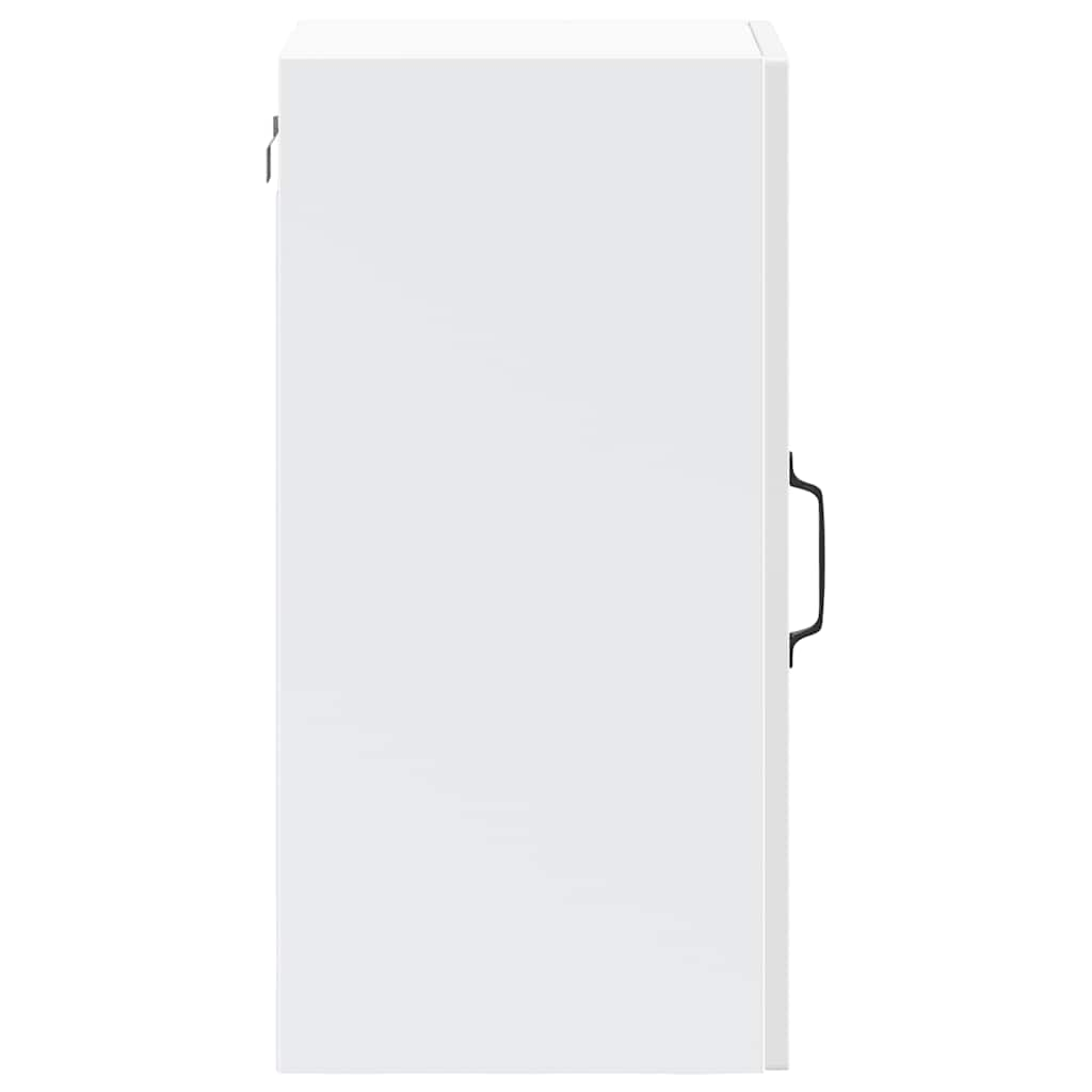 vidaXL Armario pared cocina puerta cristal Kalmar blanca alto brillo