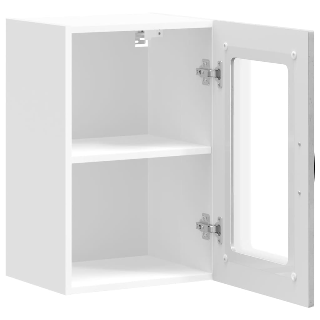 vidaXL Armario pared cocina puerta de cristal Kalmar gris hormigón