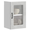 vidaXL Armario pared cocina puerta de cristal Kalmar gris hormigón