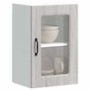 vidaXL Armario pared cocina puerta de cristal Kalmar sonoma gris