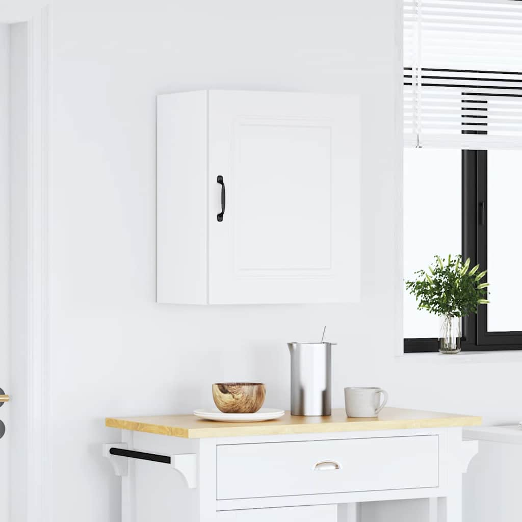 vidaXL Armario de pared para cocina Kalmar madera de ingeniería blanca