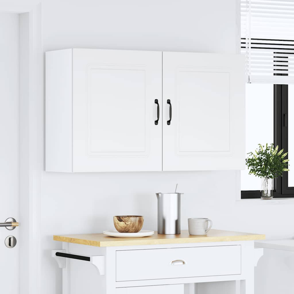 vidaXL Armarios de pared cocina 2 uds Kalmar madera ingeniería blanca