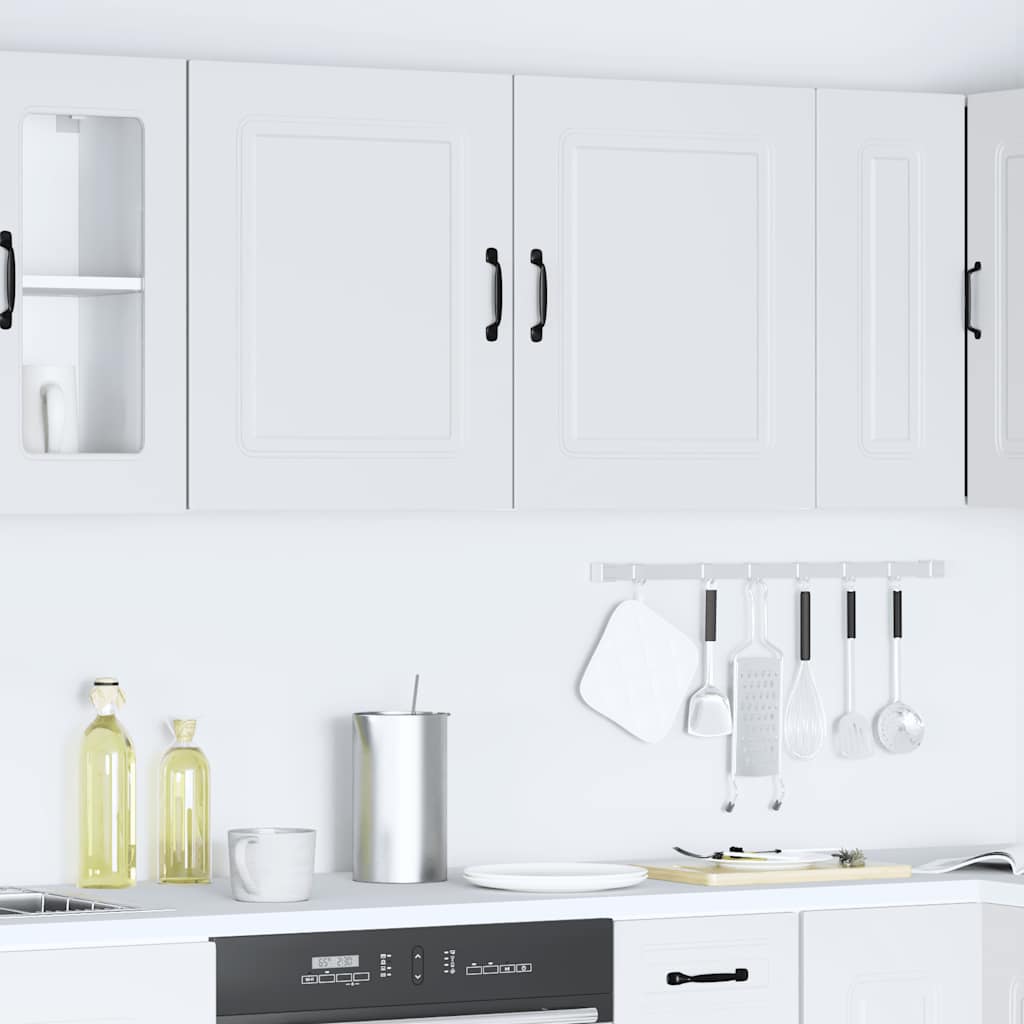 vidaXL Armarios de pared cocina 2 uds Kalmar madera ingeniería blanca