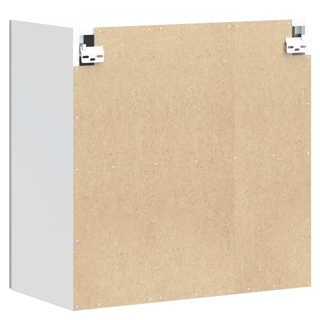 vidaXL Armario de pared de cocina Kalmar blanca de alto brillo