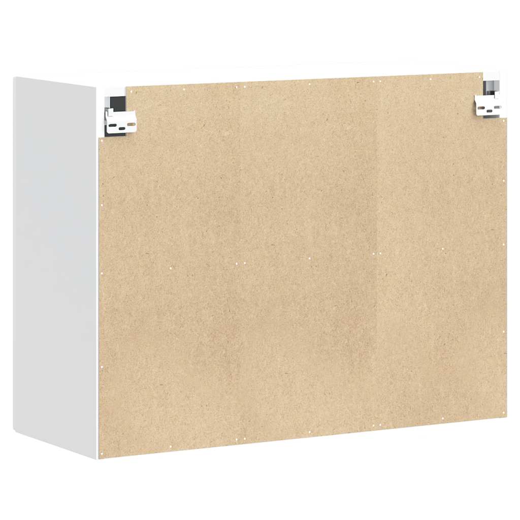 vidaXL Armario de pared de cocina Kalmar blanca de alto brillo